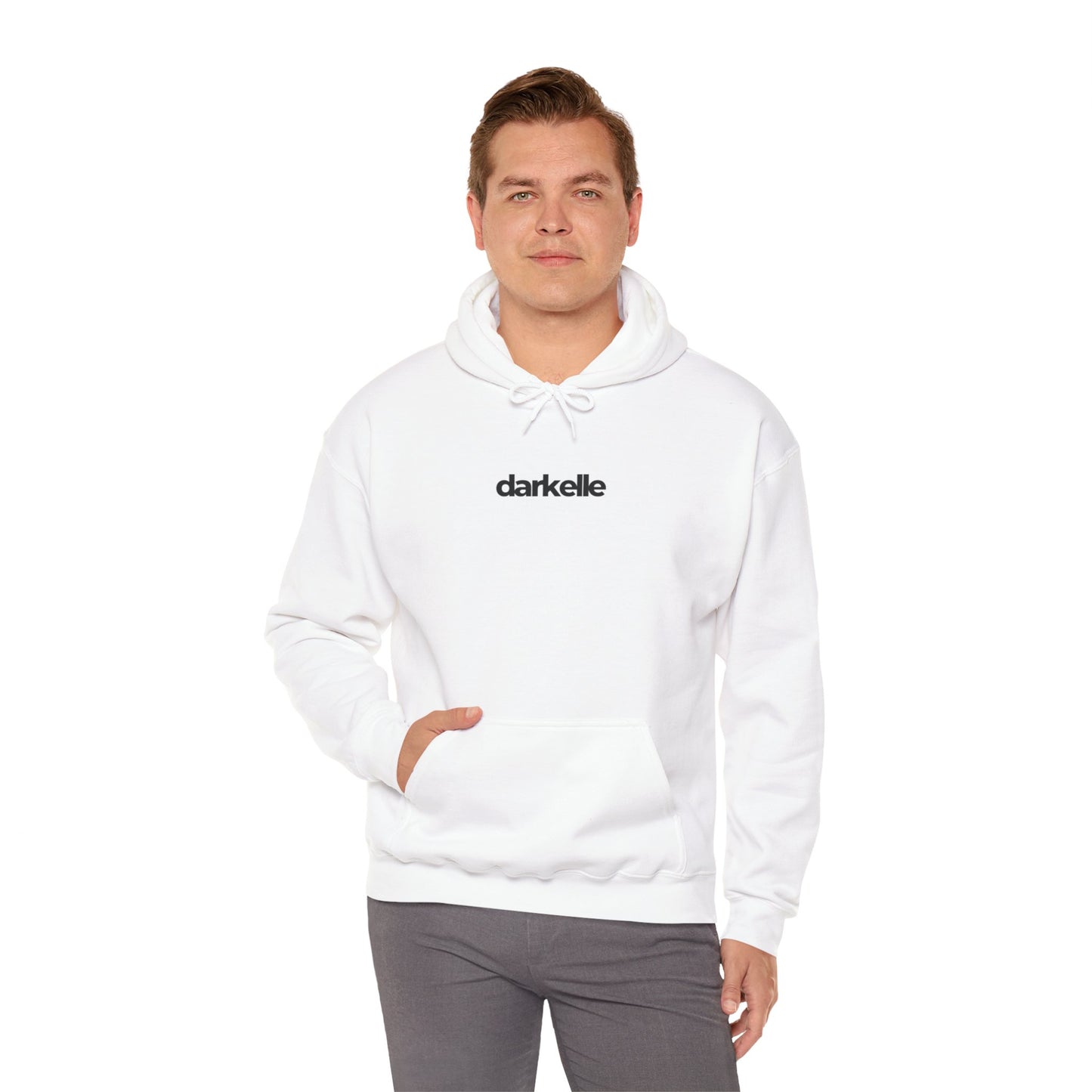 Darkelle Graphic White Hoodie - Unisex